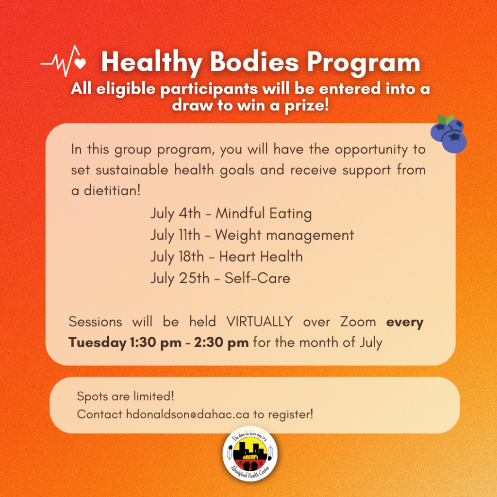 Healthy Bodies Program: Part 1 - De dwa da dehs nye>s Aboriginal Health ...